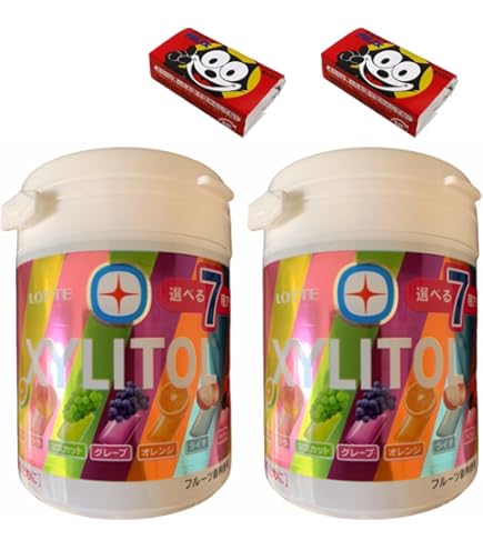 Amazon.com : Lotte xylitol gum seven assorted bottle 143g