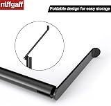 niffgaff Freestanding Toilet Roll Holder Stand, Stainless Steel, Black Finish view 4