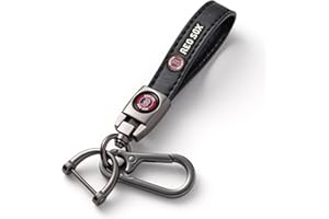 LASERSWING for Boston Red Sox Baseball Fans Car Keychain Keyring Accessories, Leather Car Key Chain Replacement for Key Fob Holder,Delicate Gifts for Men Women, Red Sox