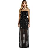 Lanbaodress Pearl Tube Wedding Dresses for Bride Sparkly Sequin Beaded Prom Cocktail Evening Party Maxi Gowns