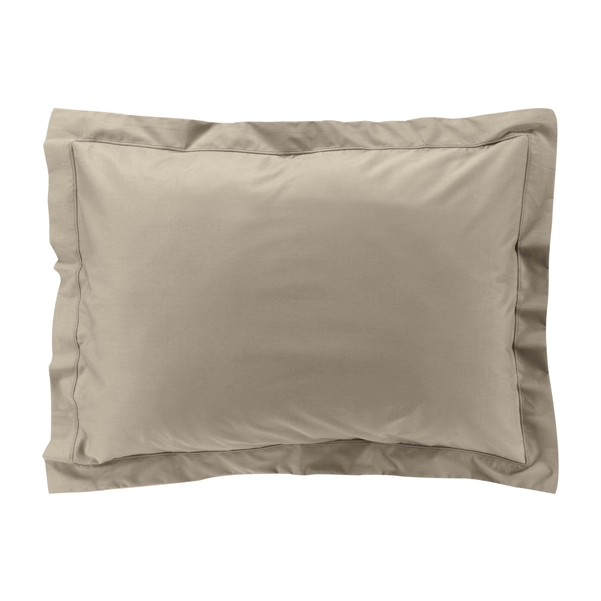 Douceur d'Intérieur Percale Sand Cotton Percale Pillowcase 50x70cm