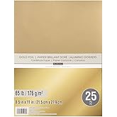 Recollections Gold Foil 65lb Cardstock Paper (Single)
