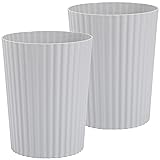 JiatuA Small Trash Can Plastic Wastebasket Round