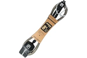 Billabong x Contour Surf Surfboard Leash – Ankle Leash with Double Swivel, Heavy-Duty PU Cord for Longboards and Shortboards, Secure and Lightweight