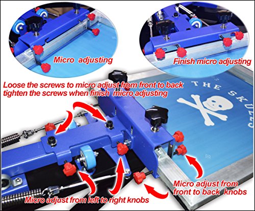 4 Color 4 Station Screen Printing Kit H