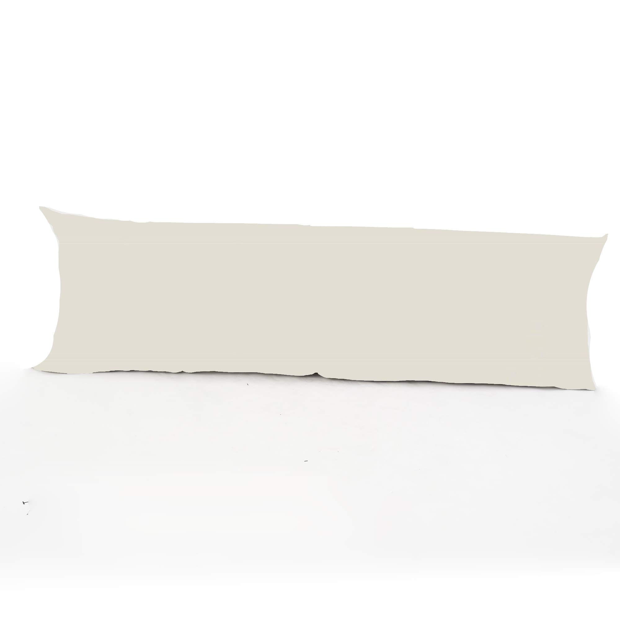 clicktostyle Easy Care Bolster Double 4ft 6inches (137 cm x 50 cm) (54"x19") Long Polycotton Pillow Case Only 20 Colours Available (Silver)