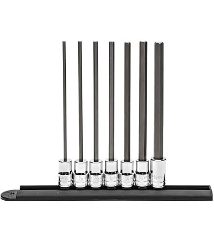 GEARWRENCH Stecknuss-Set – 3/8" Antrieb, Lange Sechskant-Bits, SAE 5/32 Zoll, Für Schwer Erreichbare Schrauben