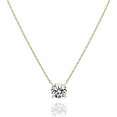 Kairosia 14K Gold Plated Cubic Zirconia Necklace for Women Choker Imitation Diamond Pendant Fashion Pendant Chain Necklace Women Jewelry Gift Birthday Gifts