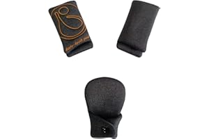 Innokids Car Seat Strap Cover Set for Baby Kids Seat Belt Covers with Crotch Pad Back Anti-Slip Design for Car Seats Pushchair Stroller (Small (4.9”L), Black Grey)