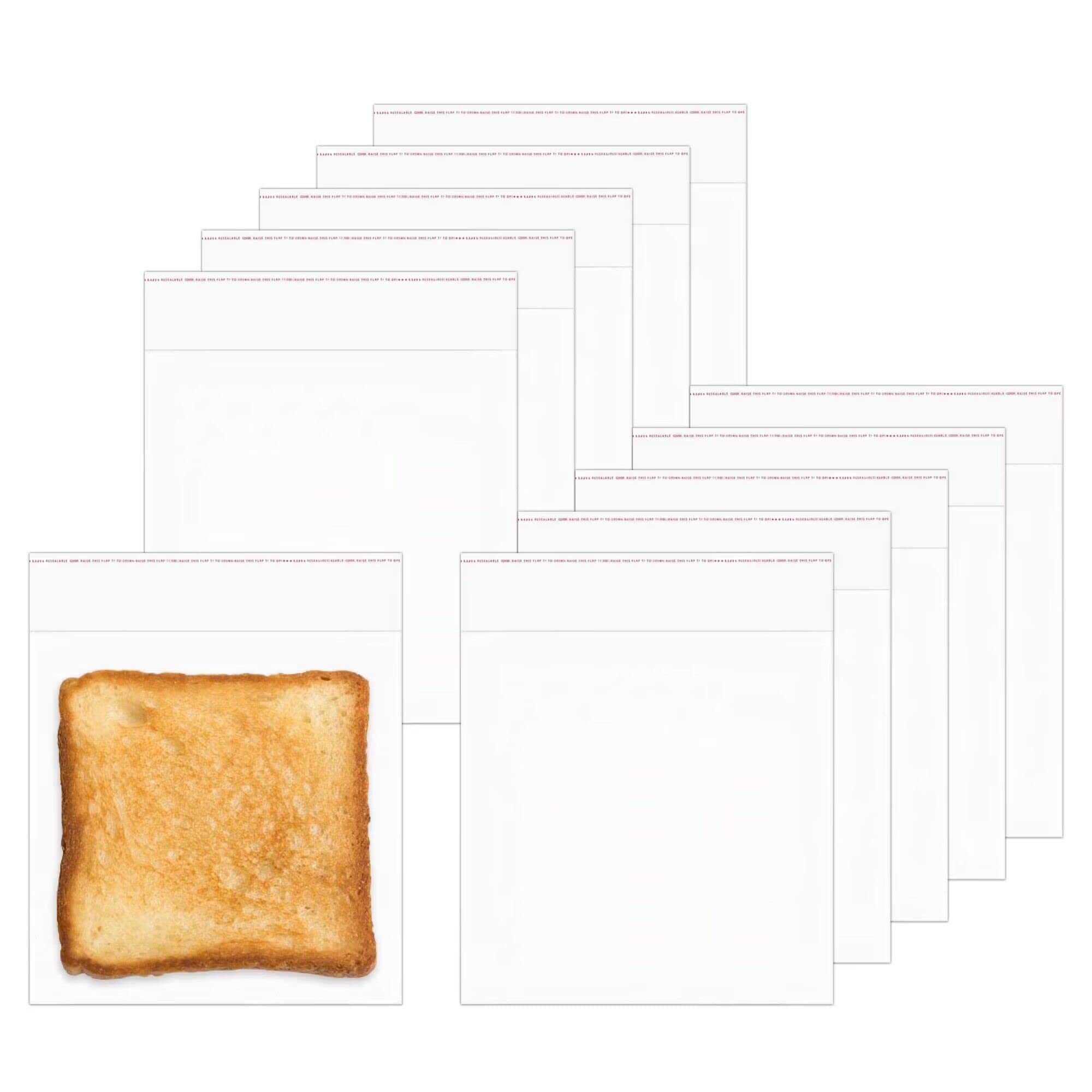 Selbstklebende Zellophan Beutel 15x15cm 300pcs Transparente Versiegelbare Cellophantaschen 50µm Klare Kunststoff Taschen Square Klebeverschluss Plastiktüten für Süßigkeiten Schokolade Bäckerei Cookies