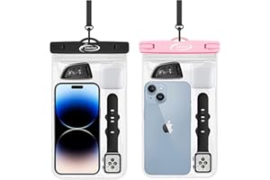 AiRunTech Large Universal Waterproof Case, Waterproof Phone Pouch Compatible with iPhone 14 Pro Max/13/12/11/XR/X/SE//8/7, Galaxy S22/S21, Note 20 Pixel/OnePlus Underwater Phone Protector Vacation