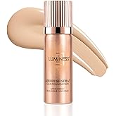 LUMINESS Airbrush Spray Foundation Makeup - Buildable Coverage, Anti-Aging Formula/w Hyaluronic Acid, Hydrating & Moisturizing, Hydrolyzed Silk, Flawless Finish, Long-Lasting Wear (010-Light Fair)
