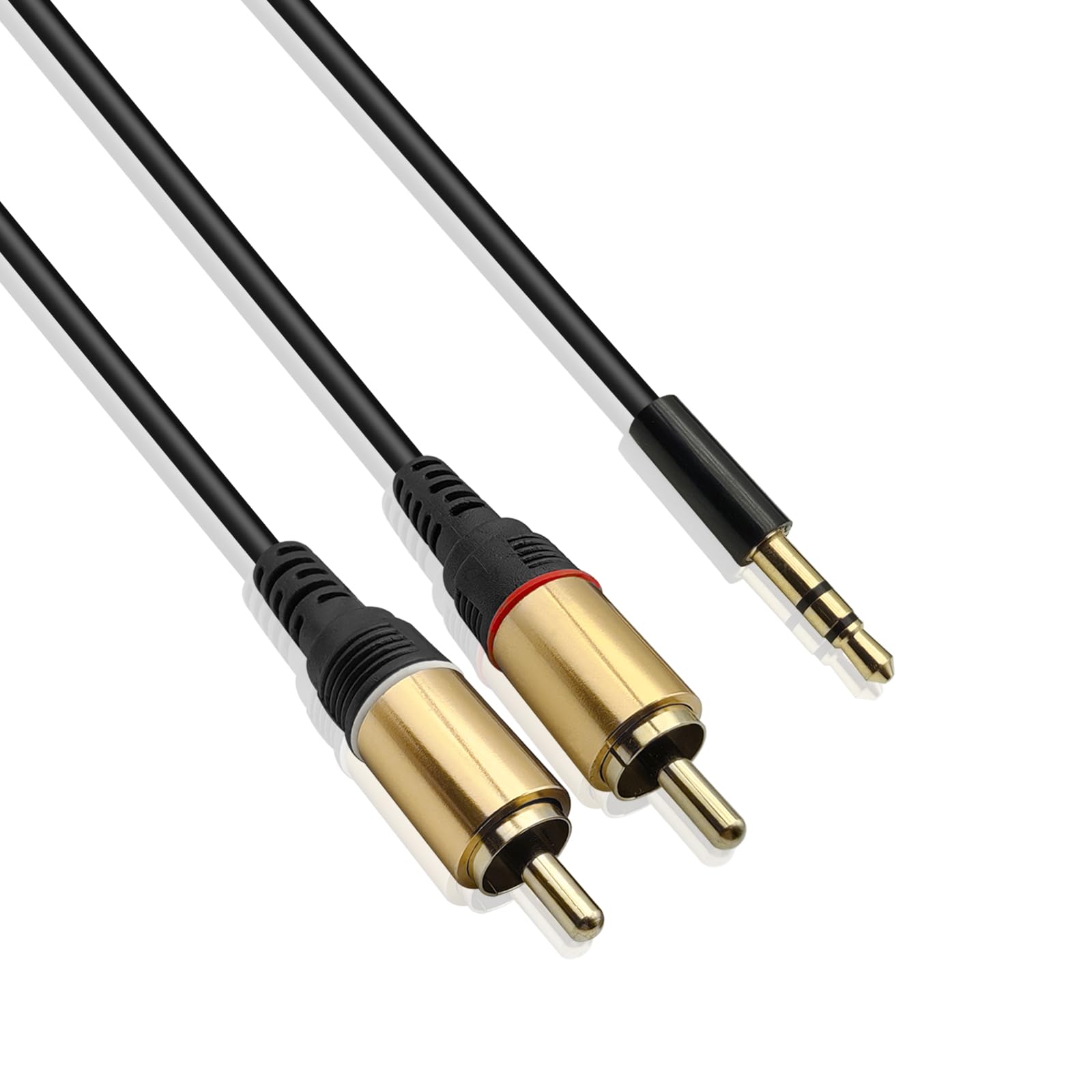 iYueMps 3.5mm to 2RCA Cable,3m/10ft Gold Plated 3.5mm Male to 2 RCA Phono Male Stereo Audio Adapter Aux Cable
