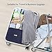 Electronic Organizer ATailorBird Travel Gadget Organizer Double Layer Storage Bag for 9.7 Inch iPad Cables Cord Phone Chargers Memory Cards Power Bank Flash Hard Drive ( Dark Blue,Large)