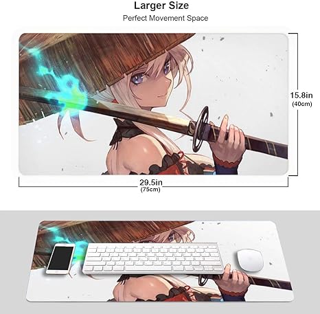 Amazon Co Jp Fgo Fate Grand Order マウスパッド 大型 ゲーミング 超大型 ゲーミングマウスパッド 防水 滑り止め キーボードパッド オフィス 布製 レーザー 光学式マウス対応 75x40x0 3cm ホーム キッチン