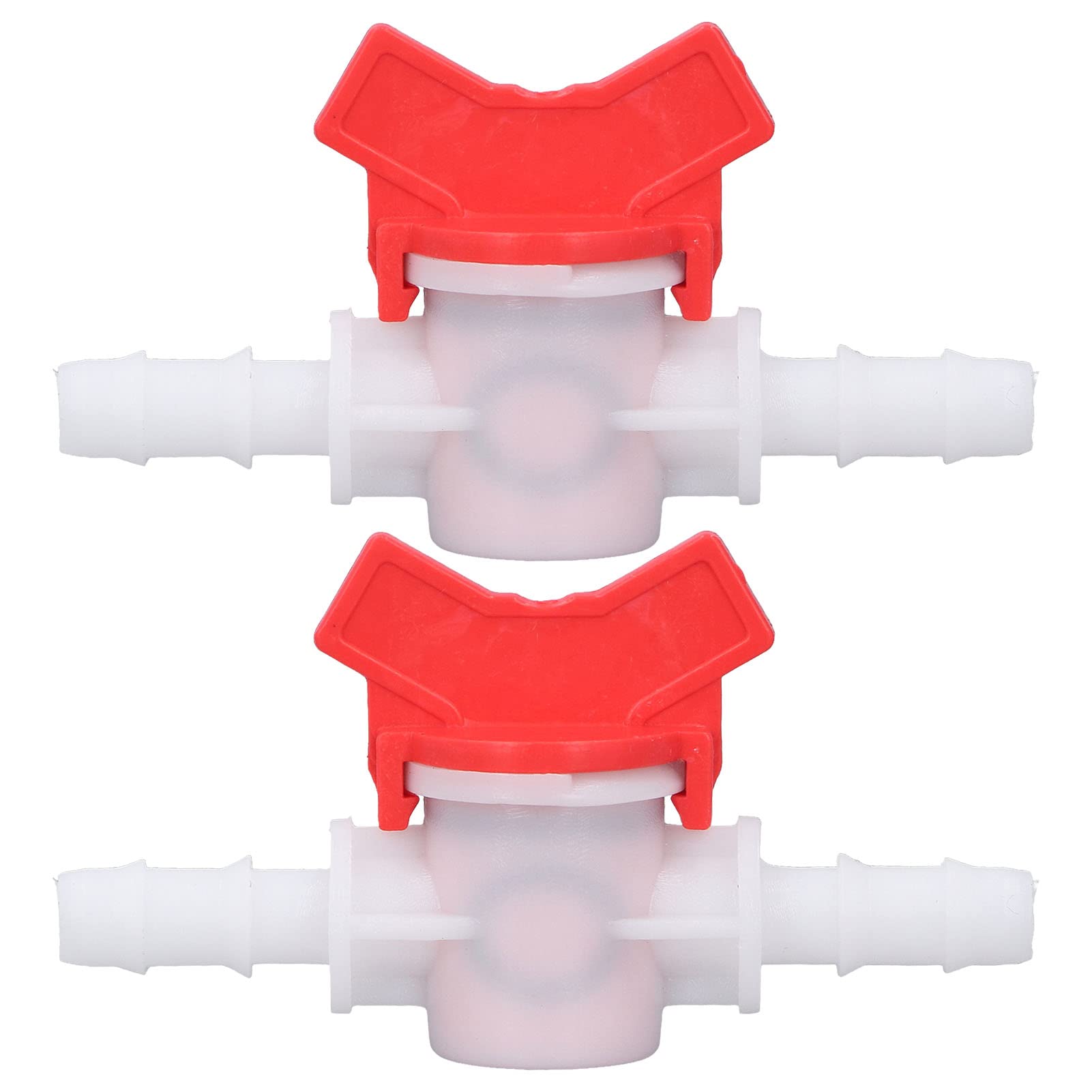 2pcs Adjustable Plastic Garden Hose Valve for Lawn Watering & Garden Irrigation Compatible with 10mm and 12mm Hoses, Rate Control Valve for Household Use