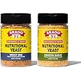 Bragg Nutritional Yeast Seasoning Variety Pack - (2 Pack) 3 oz - Dairy-Free Parmesan Cheese Substitute - Perfect for Salads, Pastas, Popcorn, and More