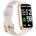 Amzhero Health Fitness Tracker with 24/7 Heart Rate, Blood Oxygen, Blood Pressure, Sleep Tracker, 5ATM Waterproof Activity Trackers with Step Tracker, Pedometer (S & L Bands Included)