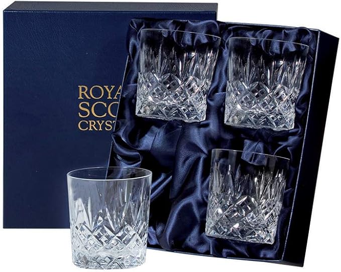 Royal Scot Crystal Edinburgh Hand Cut Glass 11oz Large