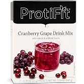ProtiFit - High Protein Fruit Flavored Powder Drink Mix, 15g Protein, Low Calorie, Sugar Free, Ideal Protein Compatible, 7 Servings Per Box (Cranberry Grape)