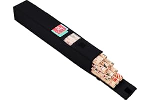 Dntorx Wrapping Paper Storage Bag 31 Inch Christmas Gift Wrapping Paper Organizer Storage Containers Clear Window Gift Wrap Holder with Pocket and Handle for 9 Standard Rolls Holiday Crafts