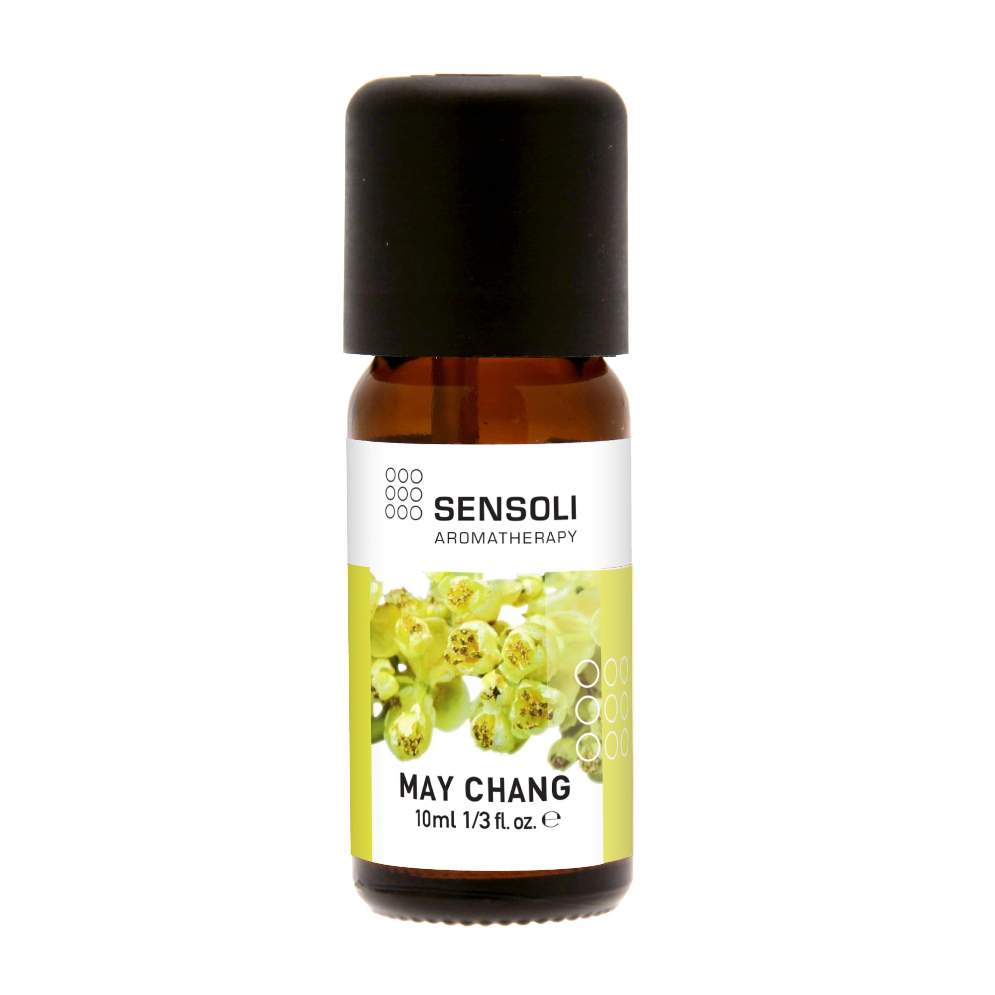 SENSOLI May Chang Essential Oil 10ml – 100% Pure Litsea Cubeba – Aromatherapy Oil for Diffusers, Massage & DIY Blends