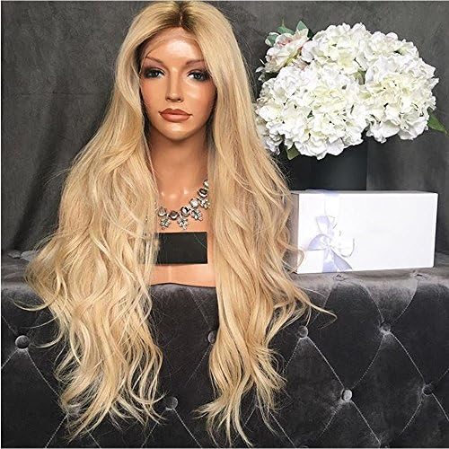 Amethyst Brazilian Wavy #4/#613 Two Tones Ombre Color Full Lace Human Hair Wigs 150 Density Glueless Lace Front Human Hair Wigs (26inch, full lace wig)