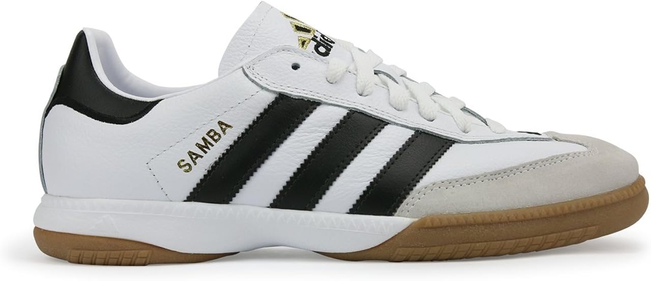 Amazon.com | ADIDAS MEN'S SAMBA MILLENNIUM WHITE/GOLD/WHITE Shoes - 8.5A | Soccer