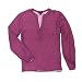 Tommy Hilfiger Womens V-neck Tunic Blouse (Large, Berry & Navy Print)