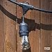 Fulton Illuminations S14 24 Bulbs Outdoor String Lights with 6 Extra Bulbs and 13 Ft Extension Cord, 48 Feet - Commercial Weatherproof Patio String Lights