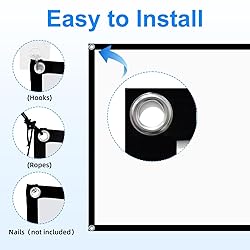 60 Inch Projector Screen, OKEDUO 4K 16:9 HD