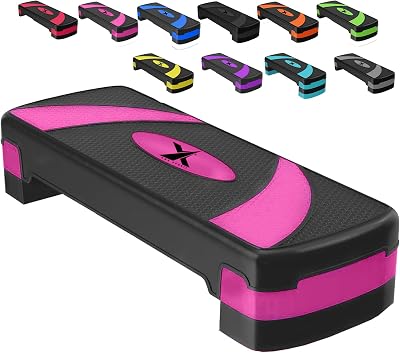 Xn8 Sports Adjustable Height Exercise Step 5/10/15 cm Sturdy Stepper