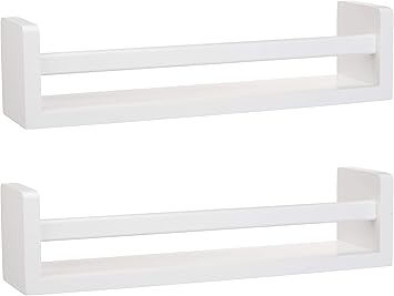 wooden shelves for nursery