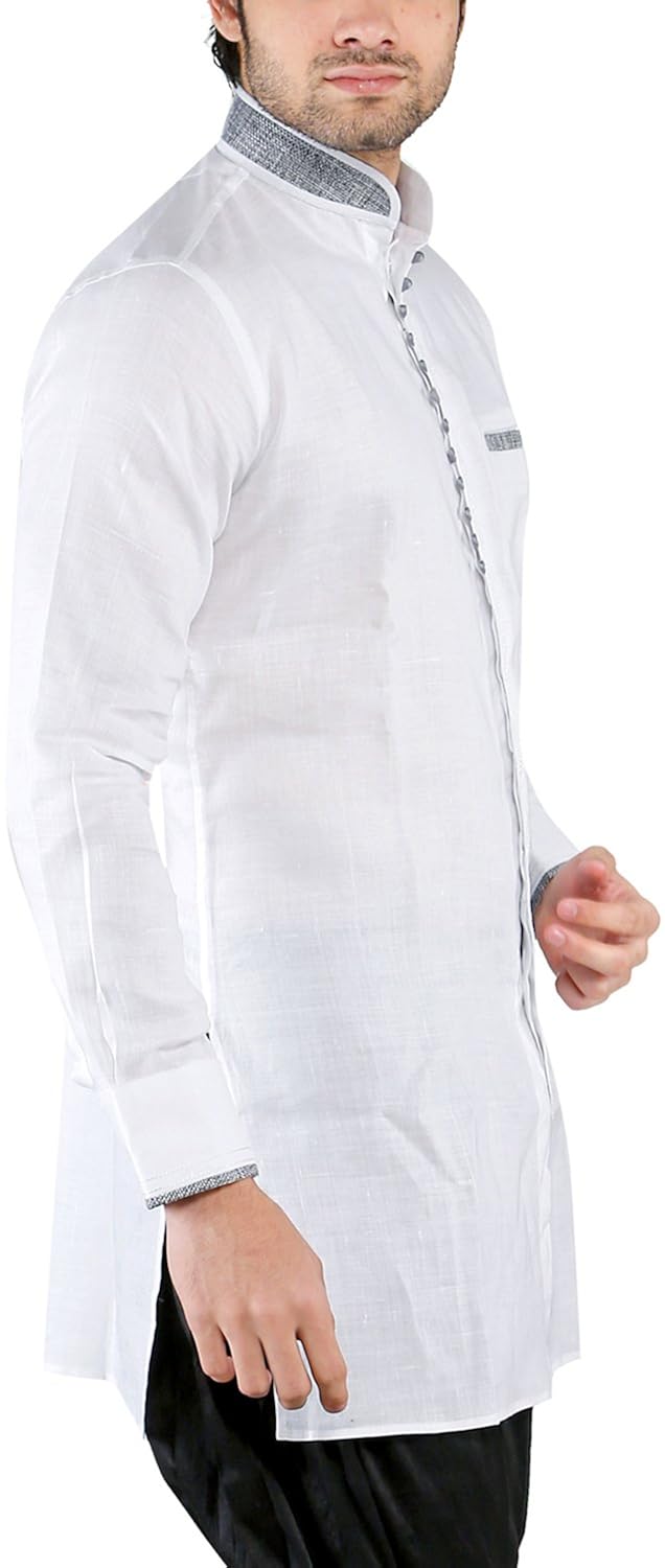 new looks men's linen kurta
