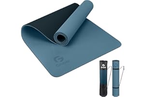 GRUPER Yoga Mat Non Slip, Eco Friendly Fitness Exercise Mat with Carrying Strap,Pro Yoga Mats for Women,Workout Mats for Home, Pilates and Floor Exercises