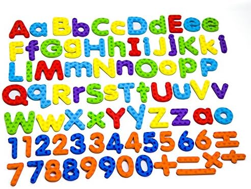 Magnetic Letters and Numbers for Educating Kids in Fun -Educational Alphabet Refrigerator Magnets -82 Pieces