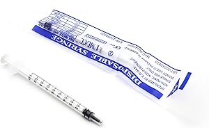 INFINITEADHERE 1mL Luer Slip Tip Syringes, Sterile, Individually Wrapped, 200 Count
