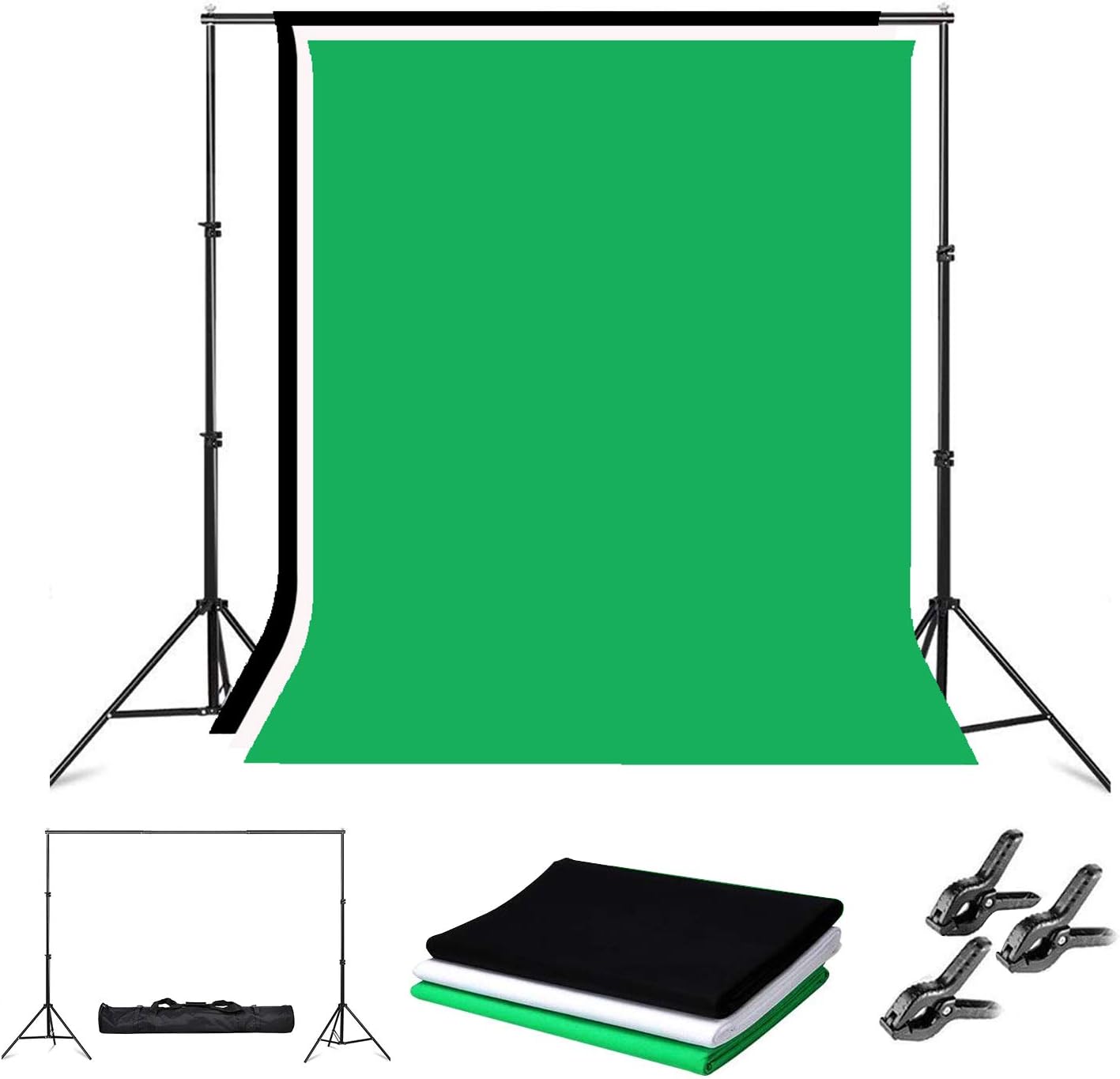 Photo Backdrop Stand, 8 x 10ft Video Photography Backdrops