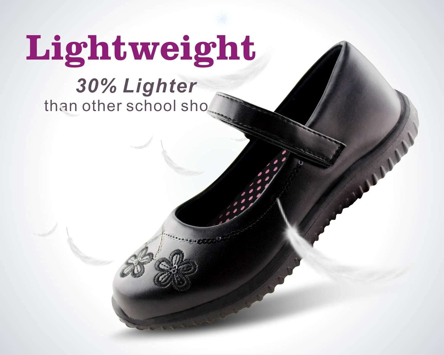 JABASIC Girls Mary Jane Dress Shoes Strap School Uniform Flats: Shoes