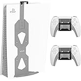VIVO Steel Wall Mount Bracket Designed for PS5 Gaming Console, Vertical Display for PlayStation 5, Open Design, Black, MOUNT-PS5B