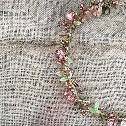 rose gold bridal crown