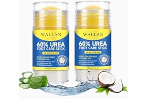2Pcs 60% Urea + 2% Salicylic Acid Cream Stick,Maximum Strength Urea Foot Cream,Cracked Heel Repair & Callus Remover for Dry F