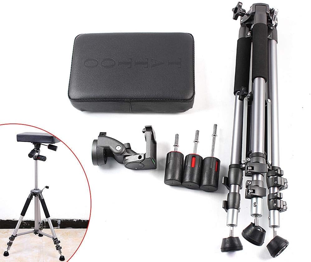Aluminum Tripod Portable - Tattoo Arm/Leg Rest Studio Tattoo Armrest Foldable Adjustable Height/Leather pad - Innovative of Flexible Fast Locking, Non-Slip feet Design.