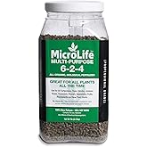 MicroLife Multi-Purpose (6-2-4) Professional Grade Granular Organic Fertilizer for All Plants, 7 LBS