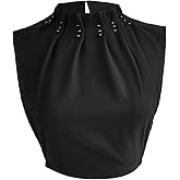 Eyibenlilan Imitation Pearl Shirt Collar New Anti-Wrinkle Dickey Faux Collar Professional Clothes Fake Collar for Women