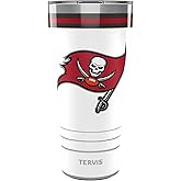 Tervis Traveler NFL Tampa Bay Buccaneers - Arctic Triple Insulated Tumbler Travel Cup Keeps Drinks Cold & Hot, 30oz, Stainless Steel