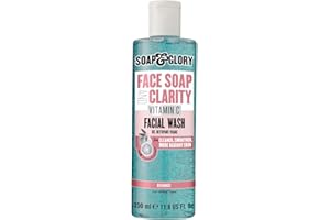 Soap & Glory Gentle Exfoliating Face Wash & Vitamin C Cleanser - 3-in-1 Exfoliator, Makeup Remover & Hydrating Facial Cleanser for Clean, Smooth & Radiant Skin for All Skin Types (350ml)