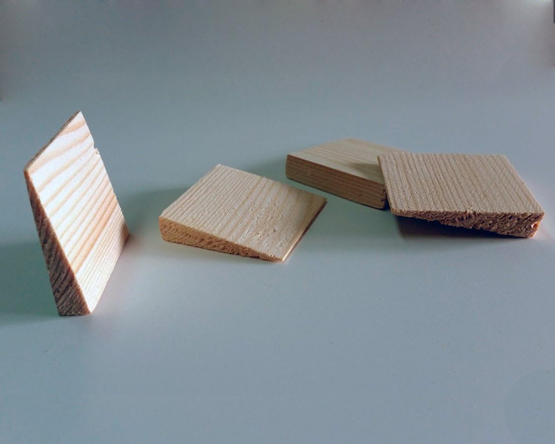 Wood Wedges (50 Units) / Wood Wedges for Doors, Windows and Structures mounting, Wooden Wedges for Parquet installation.