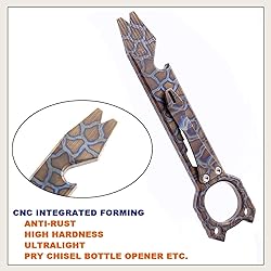 Twosun Titanium Pry Bar EDC Pry Tool Bottle Opener