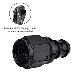 EVIL ENERGY 4AN Straight Push Lock Hose Fitting End